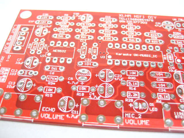 卡拉OK板 话放音效板 PT2399 NE5532前级麦克风信号放大 DIY散件