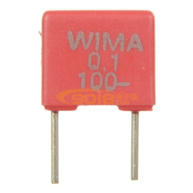 全新原装德国 WIMA 红威马发烧薄膜电容104 0.1uF/100v 脚距 5MM