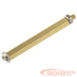 M3单通六角铜柱 螺纹3MM*长40+6MM 配螺母 螺丝 PCB线路板 电路板 支撑固定