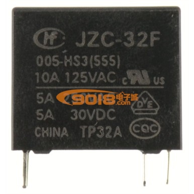 全新原装宏发继电器 DC5V AC250V/5A 4脚1组 常开型