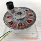 盘式手摇直驱交直流发电机模型 人力发电机 锂电池/充电器 5W 3-12v 1A=1000ma